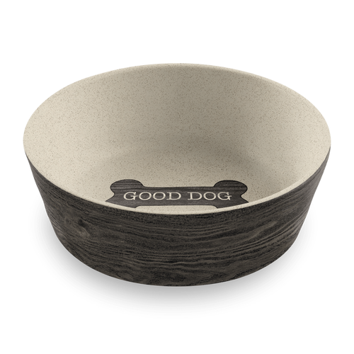 TarHong Blackened Wood Pet Bowl — Bamboo Melamine