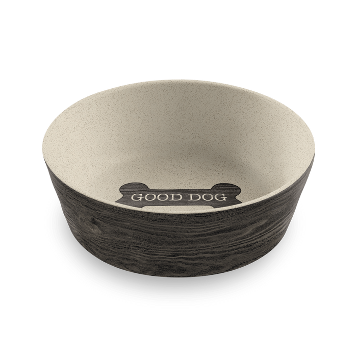 TarHong Blackened Wood Pet Bowl — Bamboo Melamine
