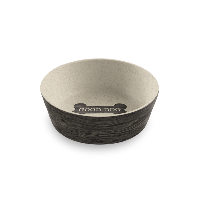 TarHong Blackened Wood Pet Bowl — Bamboo Melamine