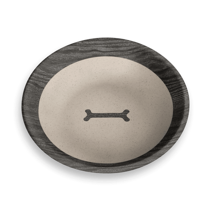 TarHong Blackened Wood Pet Bowl — Bamboo Melamine