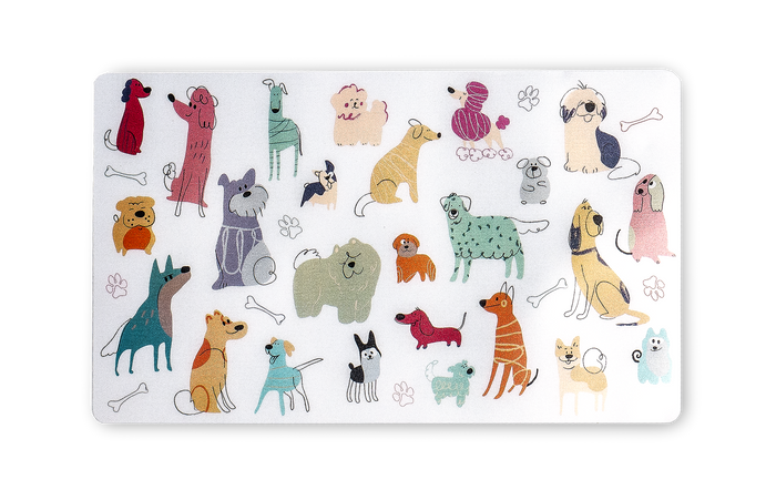 TarHong Dog Whimsy Print Pet Placemat