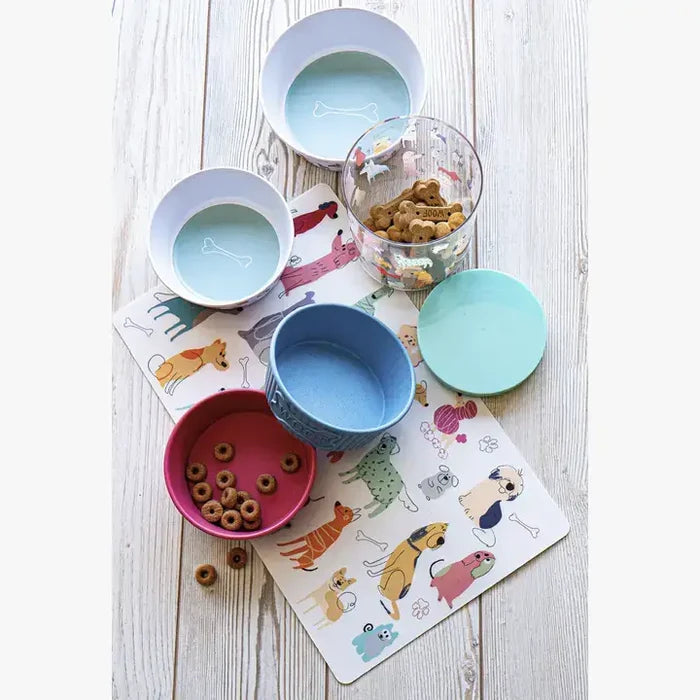 TarHong Dog Whimsy Print Pet Placemat