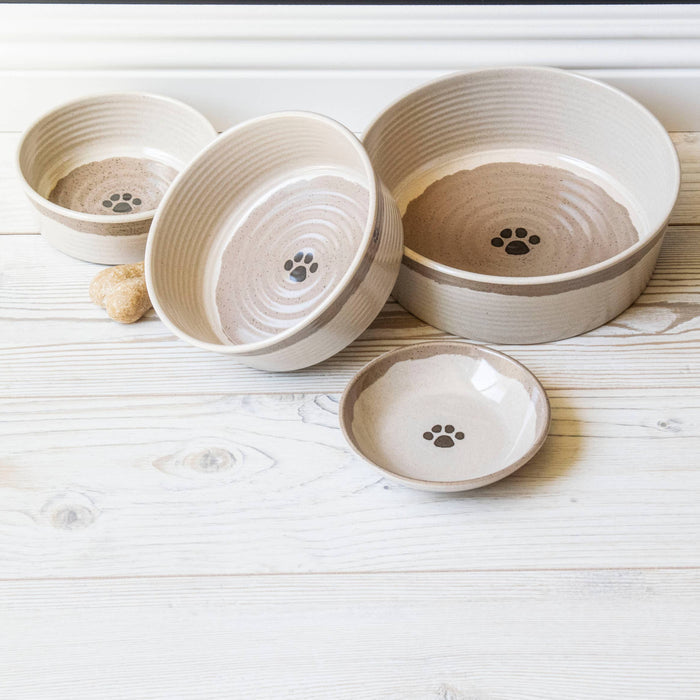 TarHong Rustic Paw Pet Feeder — Bamboo Melamine