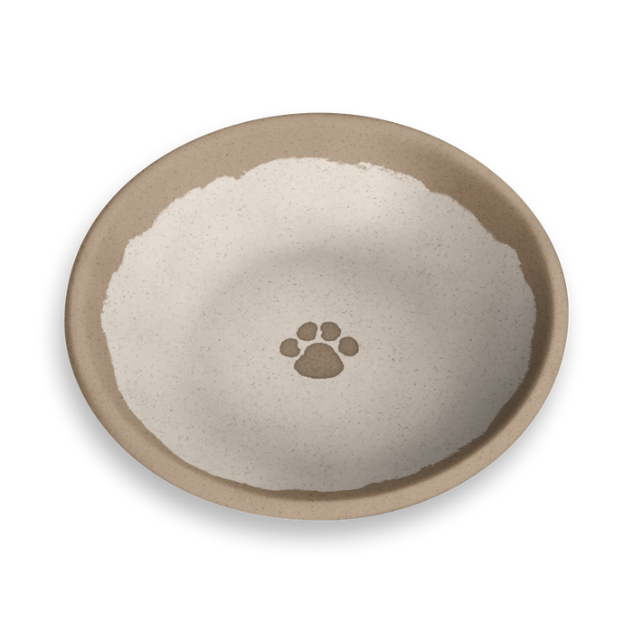 TarHong Rustic Paw Pet Feeder — Bamboo Melamine