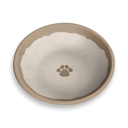 TarHong Rustic Paw Pet Feeder — Bamboo Melamine