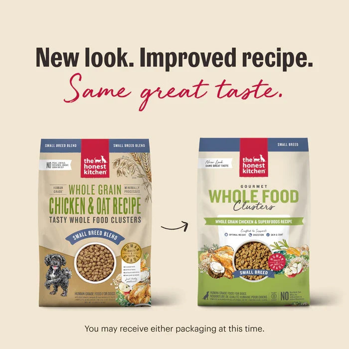 The Honest Kitchen Clusters – Small Breed Whole Grain Chicken Dog Food - Dog.Dog.Cat.