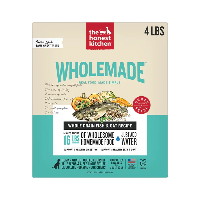 The Honest Kitchen Wholemade Fish & Oats Dehydrated Dog Food (4 lb) - Dog.Dog.Cat.