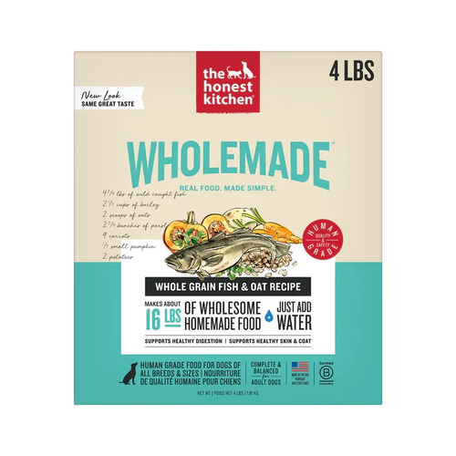 The Honest Kitchen Wholemade Fish & Oats Dehydrated Dog Food (4 lb) - Dog.Dog.Cat.