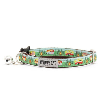 The Worthy Dog - Happy Camper Cat Collar