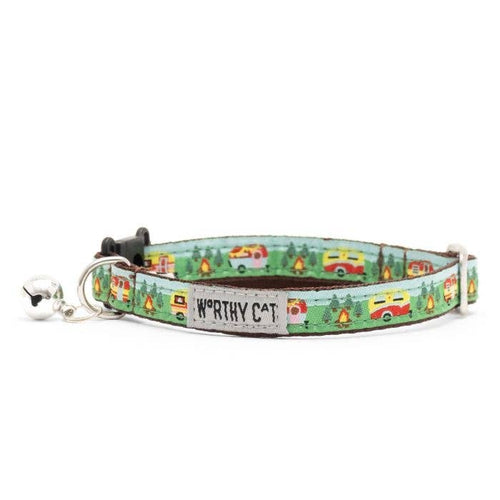 The Worthy Dog - Happy Camper Cat Collar