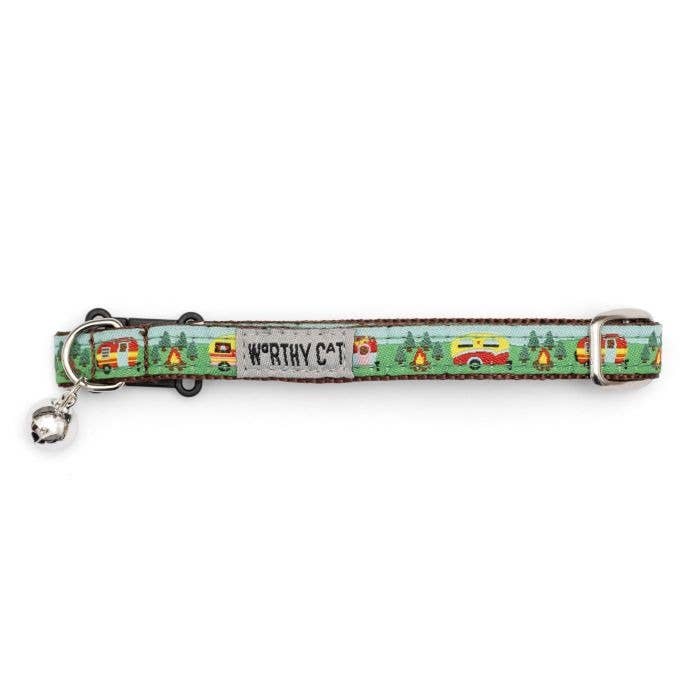 The Worthy Dog - Happy Camper Cat Collar