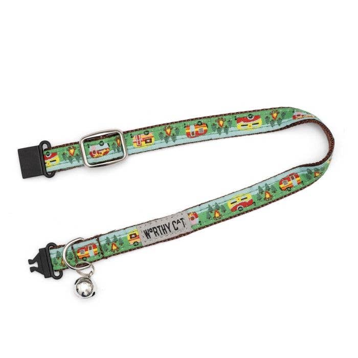 The Worthy Dog - Happy Camper Cat Collar