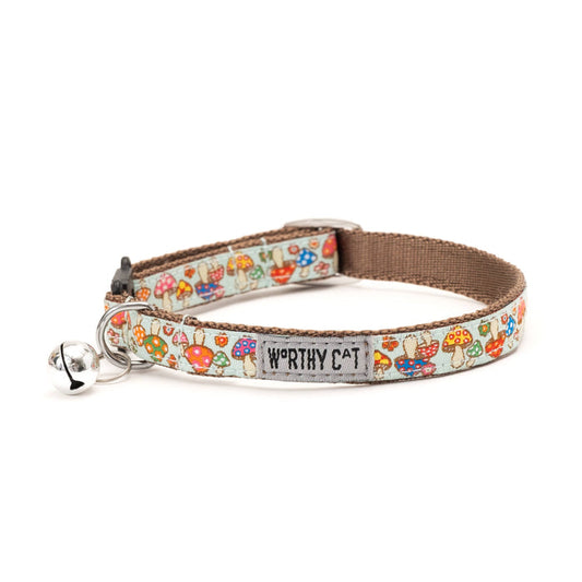 The Worthy Dog - Mushrooms Cat Collar