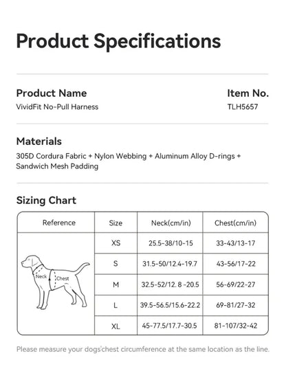 TrueLove Front Line Premium Cordura No-Pull Dog Harness  | TLH5657