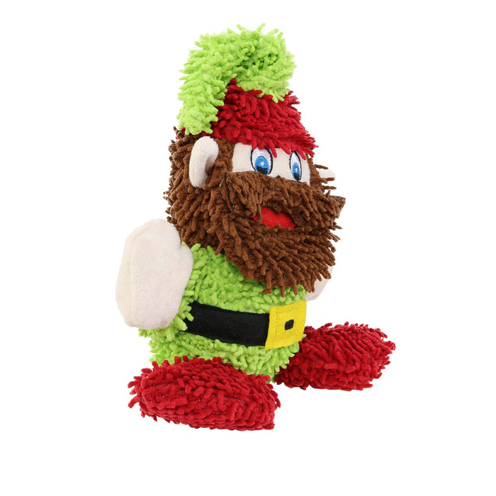Tuffy Dog Toys - VIP Products - Mighty Microfiber Ball Med Elf, Christmas Dog Toy - Dog.Dog.Cat.