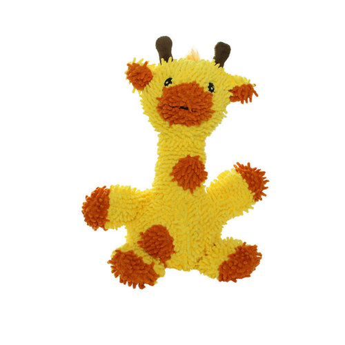 Tuffy Dog Toys - VIP Products - Mighty Microfiber Ball Med Giraffe, Durable, Squeaky Dog Toy - Dog.Dog.Cat.
