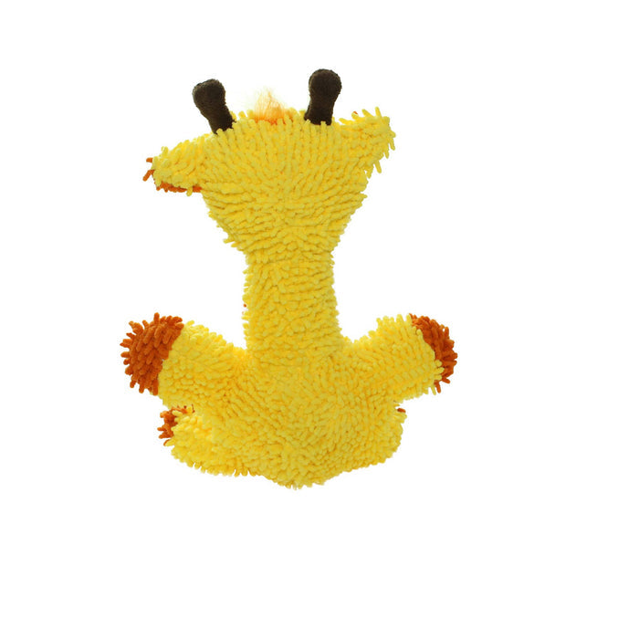 Tuffy Dog Toys - VIP Products - Mighty Microfiber Ball Med Giraffe, Durable, Squeaky Dog Toy - Dog.Dog.Cat.