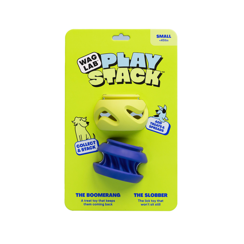 WAGLAB The 2-Pack — Modular Treat Dispensing Dog Toy Set