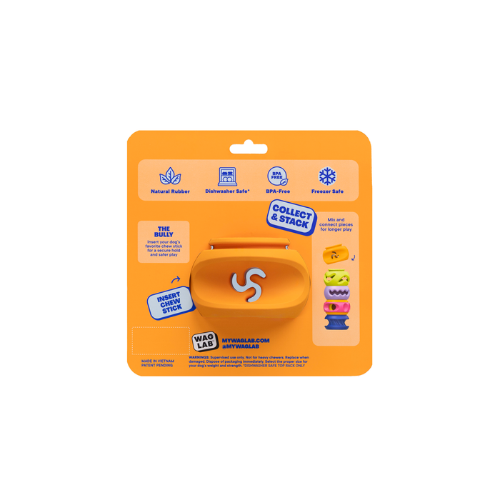 WAGLAB The Bully — Modular Treat Dispensing Dog Toy