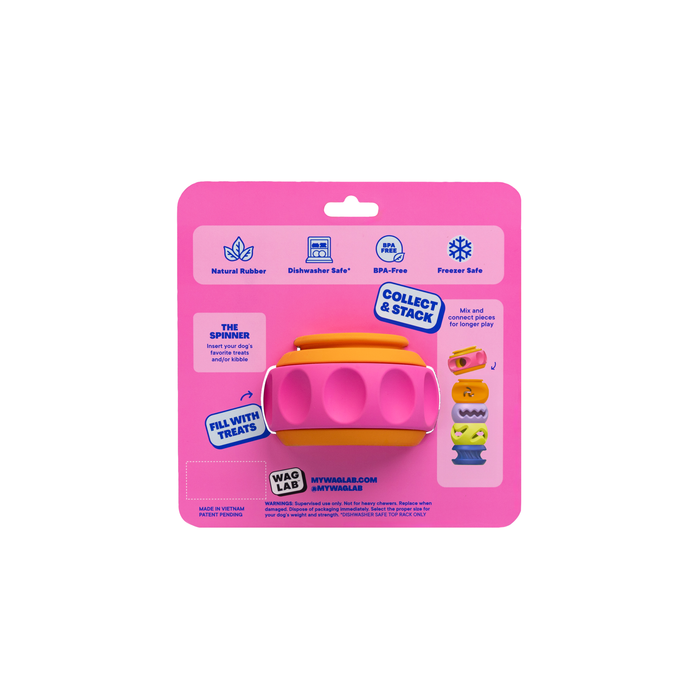 WAGLAB The Spinner — Modular Treat Dispensing Dog Toy