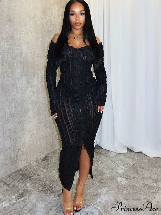 Pleated Off Shoulder Ruched Midi Dress
