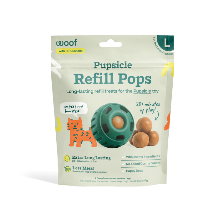 Woof - Peanut Butter & Banana Pops - Dog.Dog.Cat.