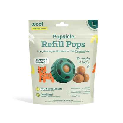 Woof - Peanut Butter & Banana Pops - Dog.Dog.Cat.