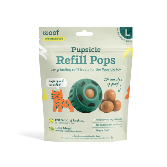Woof - Peanut Butter & Banana Pops - Dog.Dog.Cat.