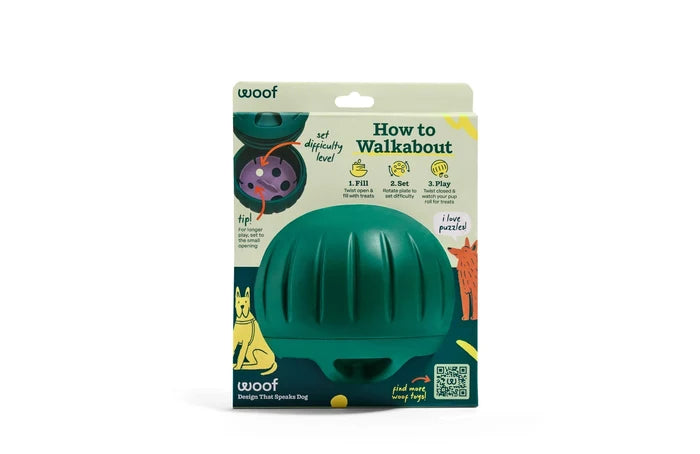 WOOF Walkabout Slow Feeder & Treat Dispenser Dog Toy