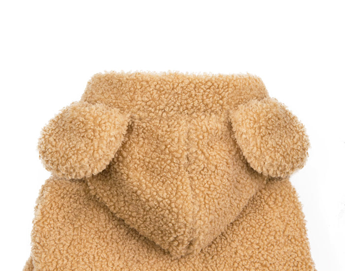 Wooly Hoody with Ears - Cozy Fleece Pullover Hooded Jacket for Dogs - Dog.Dog.Cat.