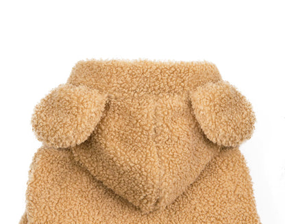 Wooly Hoody with Ears - Cozy Fleece Pullover Hooded Jacket for Dogs - Dog.Dog.Cat.